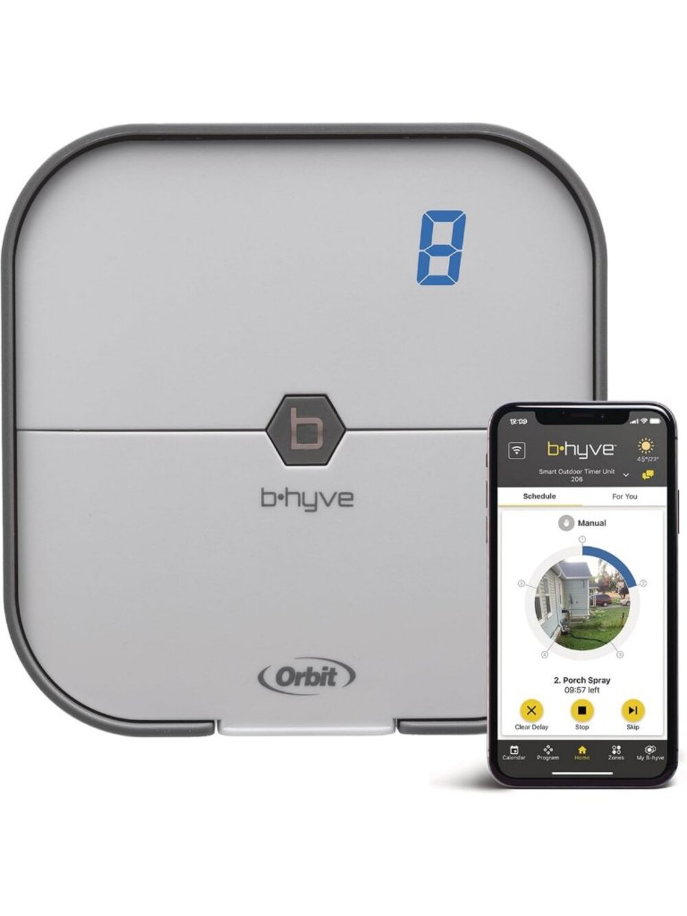 Smart Indoor Sprinkler Controller, 8-Zone Irrigation System, WiFi Enabled